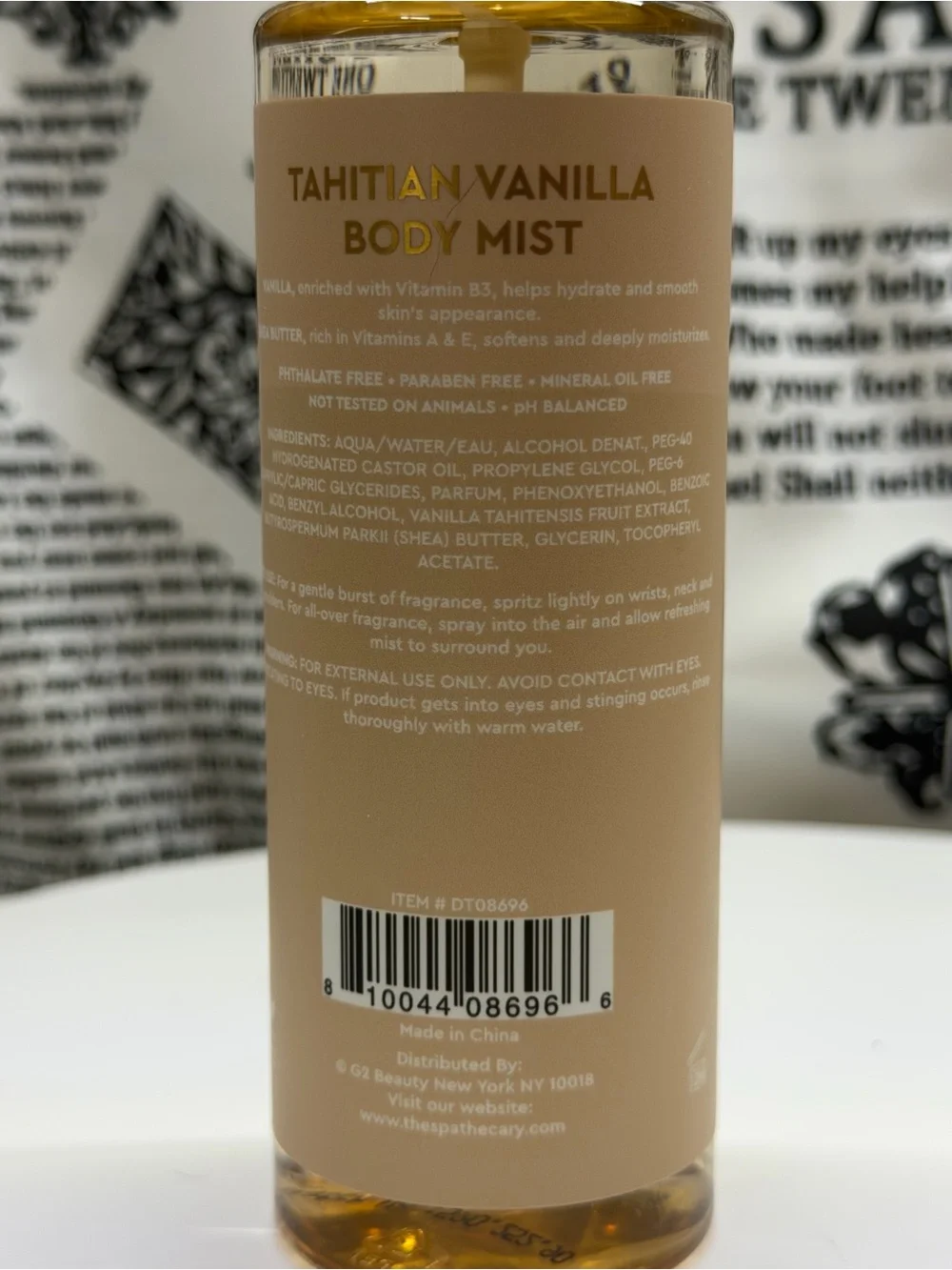 The Spathecary Tahitian Vanilla Body Wash & Mist